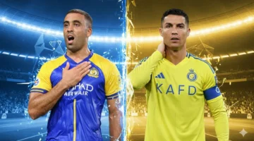 أرقام صادمة.. عبد الرزاق حمدالله يتفوق على كريستيانو رونالدو بقميص نادي النصر السعودي